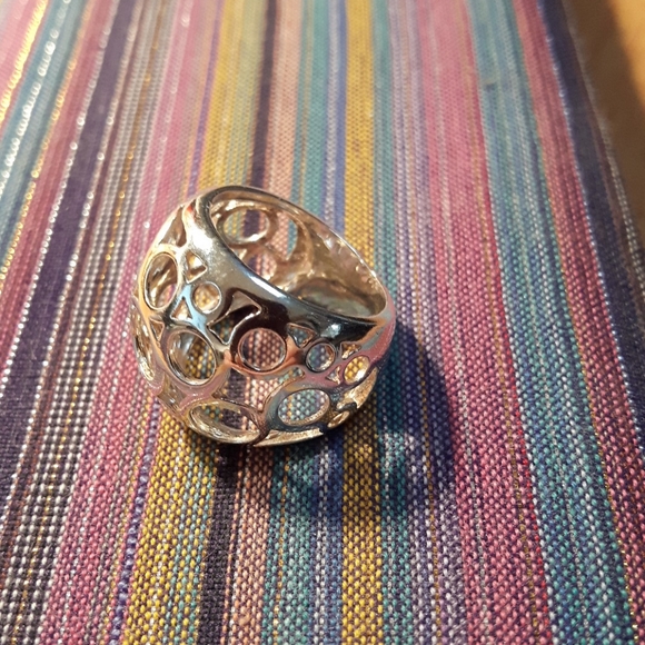 Sterling silver bubble ring size 6 - Picture 2 of 3